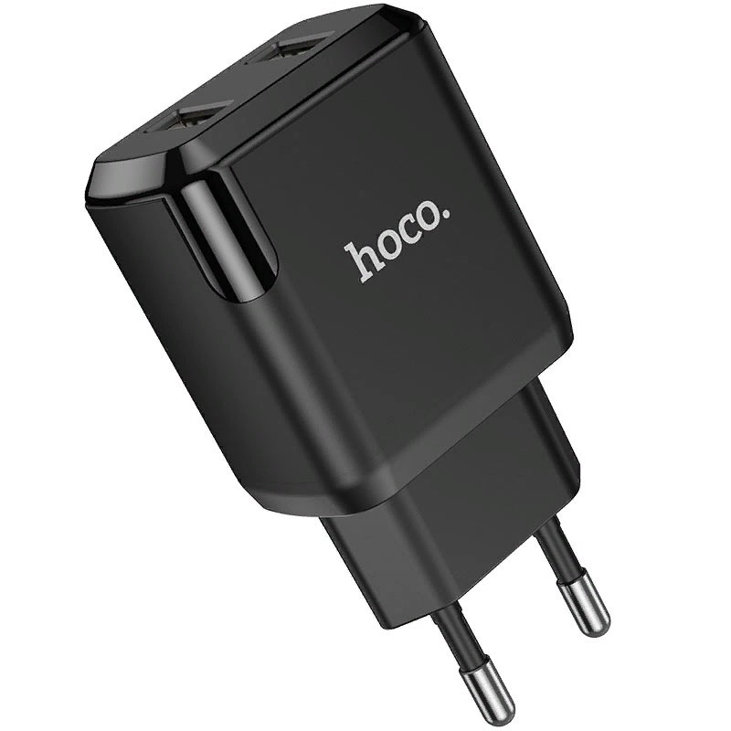 Адаптер питания Hoco N7 Speedy dual port charger Apple&Android (2USB: 5V max 2.1A) Черный