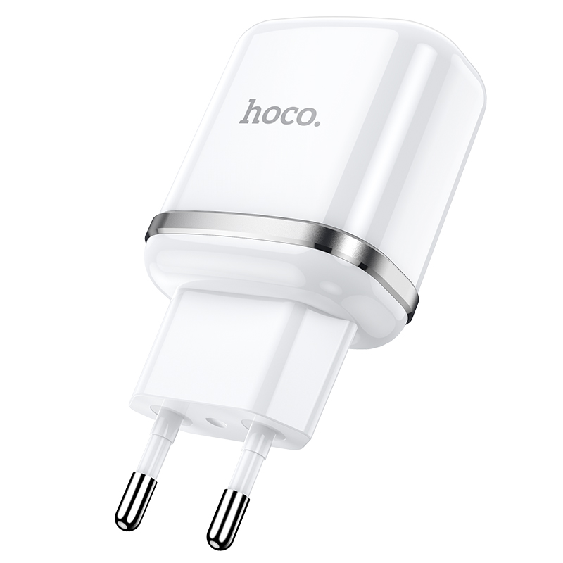 Адаптер питания Hoco N4 Aspiring dual port charger Apple&Android (2USB: 5V max 2.4A) Белый