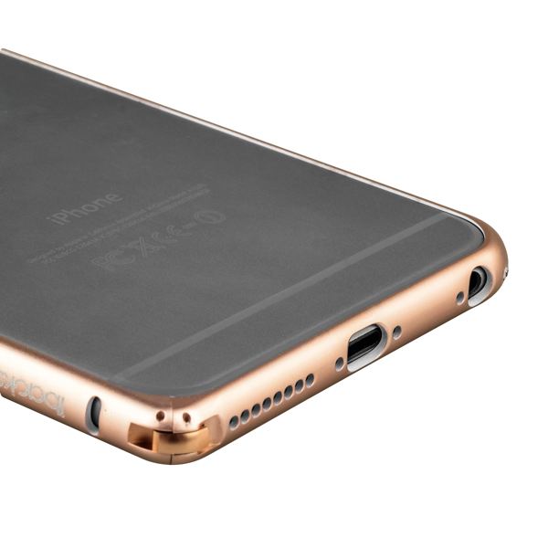 Бампер металлический iBacks Aircraft Grade Aluminum Bumper with Diamond для iPhone 6s Plus (5.5) (ip60224) Champagne gold