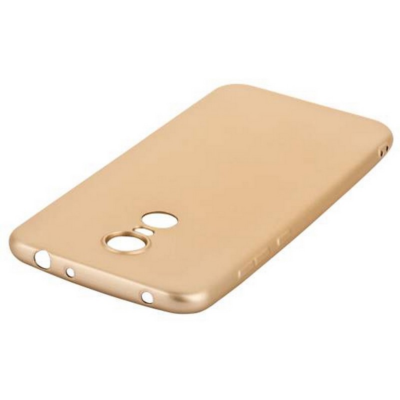 Чехол-накладка силиконовый J-case Delicate Series Matt 0.5mm для Xiaomi Redmi 5 Plus (5.7") Золотой