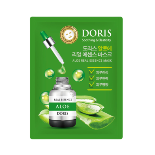 Doris Набор тканевых масок для лица «алоэ» - Aloe real essence mask