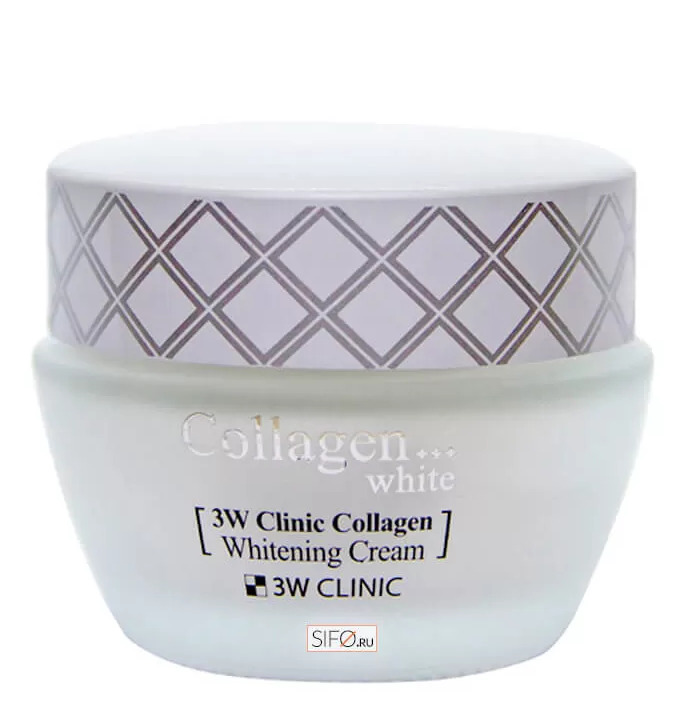 3W Clinic Крем для лица осветляющий с коллагеном - Collagen whitening cream, 60мл