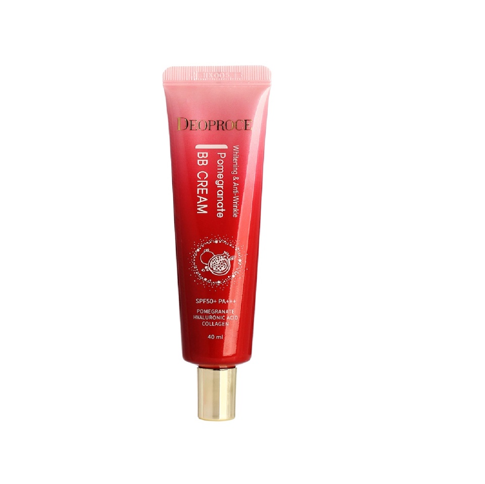 DEOPROCE ANTI-WRINKLE POMEGRANATE BB CREAM SPF50+PA+++ Антивозрастной солнцезащитный BB крем с экстрактом граната