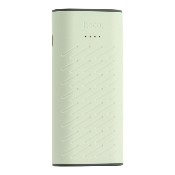 Аккумулятор внешний универсальный Hoco B31C-5200 mAh Sharp mobile Power bank (2 USB: 5V-1.0A) White Белый