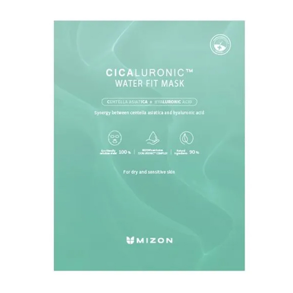 MIZON CICALURONIC WATER FIT MASK Тканевая маска для лица с экстрактом центеллы азиатской и гиалуроновой кислотой