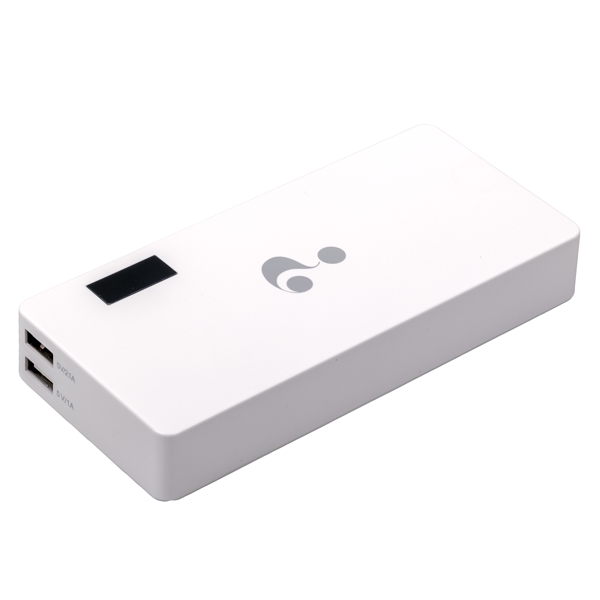 Аккумулятор внешний универсальный Wisdom YC-YDA18 Portable Power Bank 13000mAh white (USB выход: 5V 1A & 5V 2.1A)