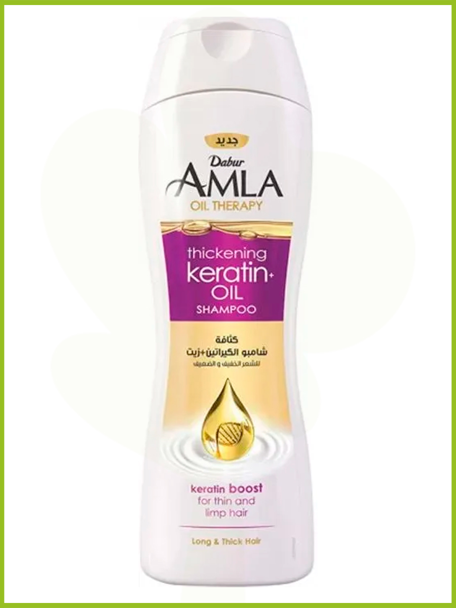 Dabur Amla Nourishment Keratin Creme Shampoo Крем-шампунь для сухих и ослабленных волос 400мл