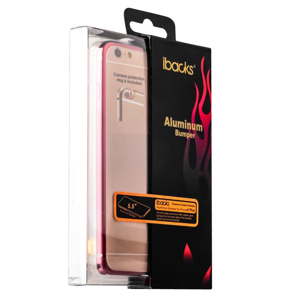 Бампер металлический iBacks Colorful Venezia Aluminum Bumper для iPhone 6s Plus/ 6 Plus (5.5) - gold edge (ip60092) Red