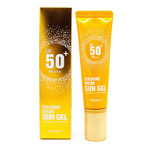 Deoproce Гель для лица увлажняющий солнцезащитный - Spf 50+/ pa +++ hyaluronic sun gel, 50г