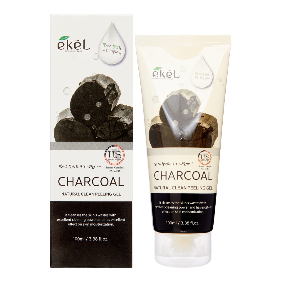 Ekel Peeling Gel Charcoal Пилинг-гель для лица с экстрактом древесного угля