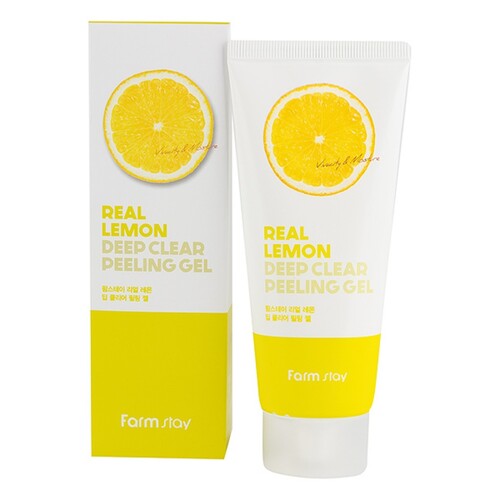 FarmStay Гель отшелушивающий с экстрактом лимона - Real lemon deep clear peeling gel, 100мл