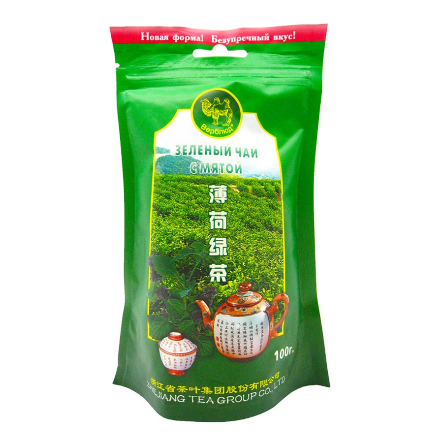 Зеленый чай с мятой (green tea) Верблюд 100г