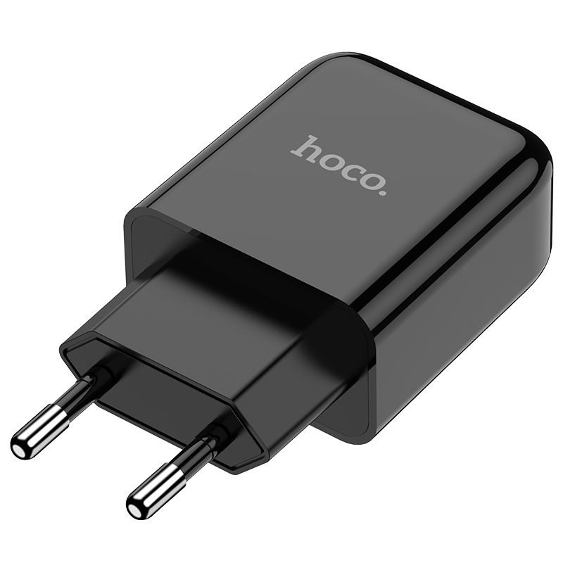 Адаптер питания Hoco N2 Vigour single port charger Apple&Android (USB: 5V max 2.1A) Черный