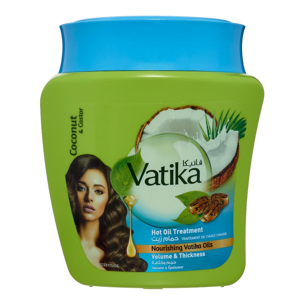 Dabur Vatika Маска для волос с кокосом и касторовым маслом 500г