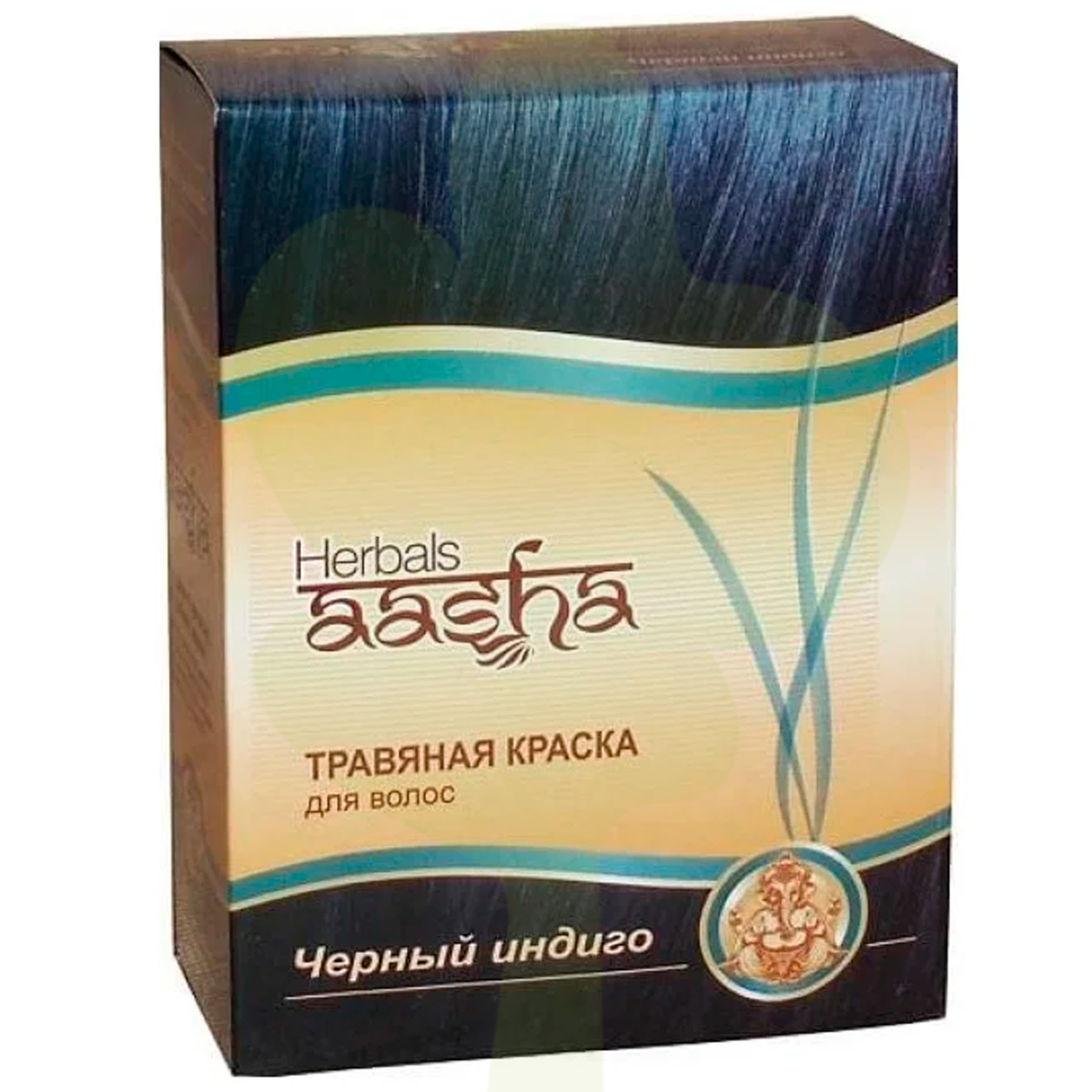 Травяная краска для волос "Черный индиго" Aasha Herbals 60 г