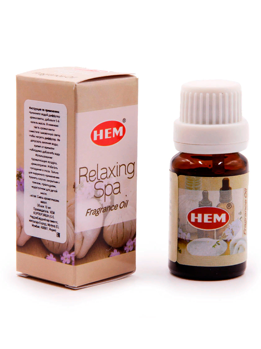 Hem Fragrance Oil Relaxing Spa Ароматическое масло Расслабляющий Спа 10мл