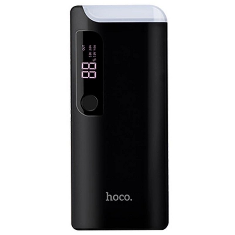 Аккумулятор внешний универсальный Hoco B27-15000 mAh Pusi Power Bank (2USB: 5V-2.0A) Черный