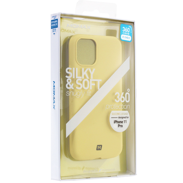 Чехол-накладка силикон Momax Silky & Soft Silicone Case для iPhone 11 Pro (5.8") Желтый