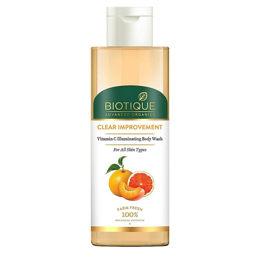 Biotique Advanced Organics Clear Improvement Vitamin C Illuminating Body Wash Очищающий гель для душа с витамином С 200мл