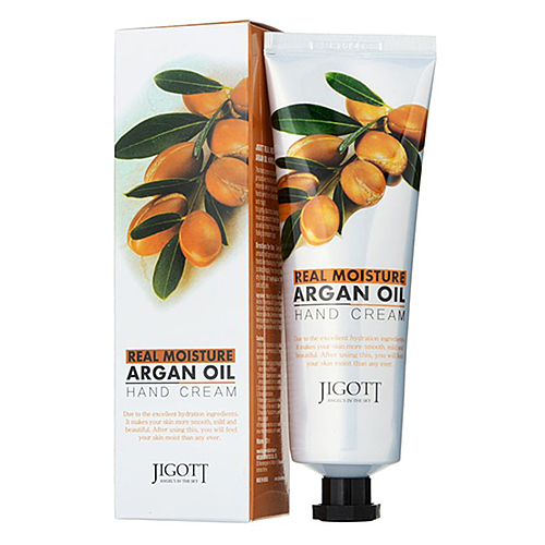 JIGOTT Real Moisture Argan Oil Hand Cream Увлажняющий крем для рук с аргановым маслом