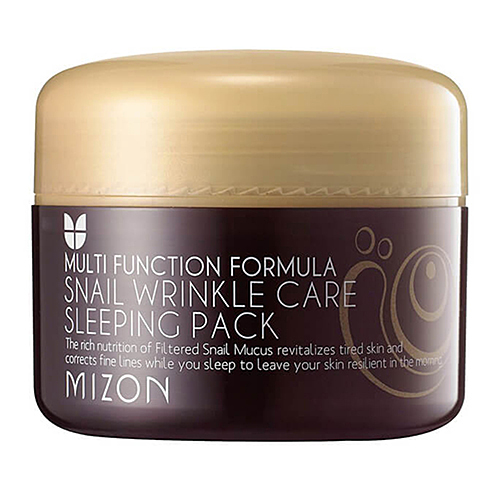 MIZON Snail Wrinkle Care Sleeping Pack Ночная маска c экстрактом улитки 80мл