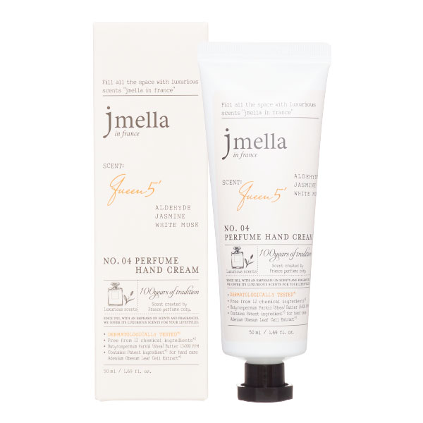 JMELLA IN FRANCE QUEEN 5' PERFUME HAND CREAM Крем для рук "Альдегид, жасмин, белый мускус"