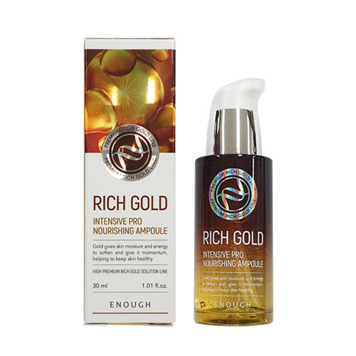 Enough Сыворотка питательная с золотом - Rich gold intensive pro nourishing ampoule, 30мл