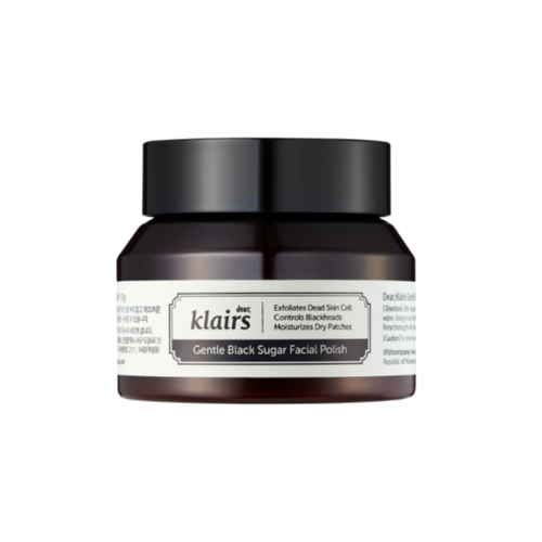 Dear, Klairs Скраб для лица с черным сахаром - Gentle black sugar facial polish, 110г