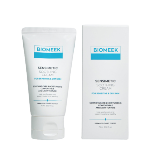 Biomeek Крем для лица увлажняющий – Sensimetic soothing cream, 75мл