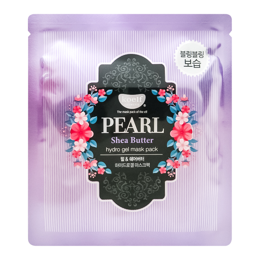 Koelf Pearl Shea Butter Mask Гидрогелевая маска для лица с маслом ши и жемчужной пудрой