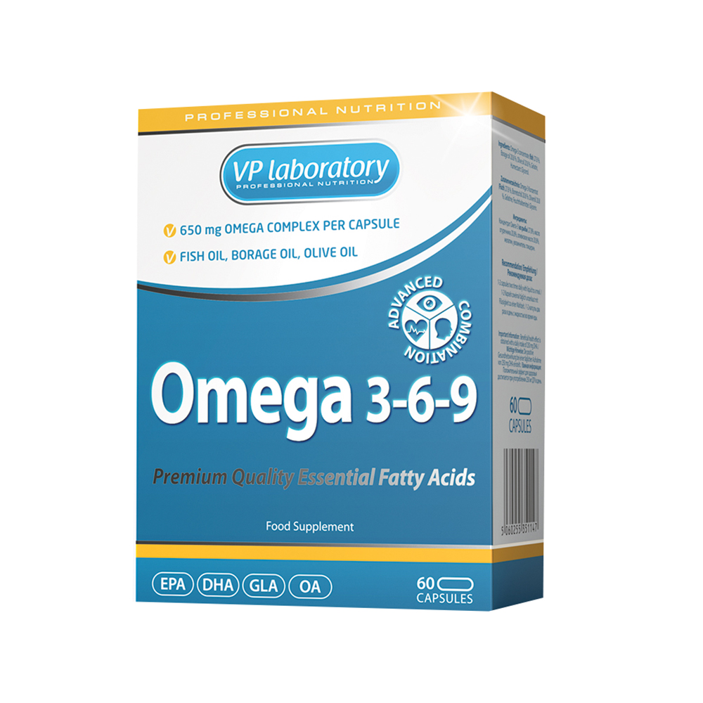 Omega 3-6-9 в капсулах VPLab, 60 шт