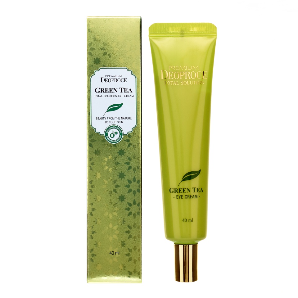 DEOPROCE PREMIUM GREENTEA TOTAL SOLUTION EYECREAM Крем для кожи вокруг глаз с экстрактом зелёного чая