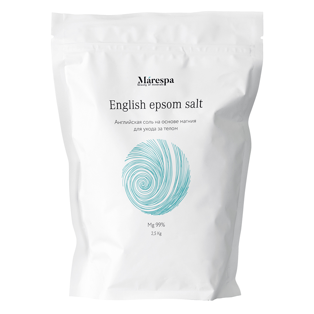 Соль для ванны "English epsom salt" на основе магния Marespa 2500 г