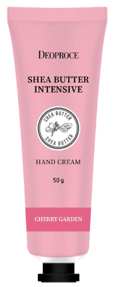 DEOPROCE SHEA BUTTER INTENSIVE HAND CREAM CHERRY GARDEN Интенсивный увлажняющий крем для рук с маслом ши с ароматом вишни 50г