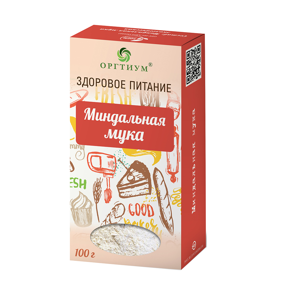 Мука миндальная натуральная Оргтиум 100 г