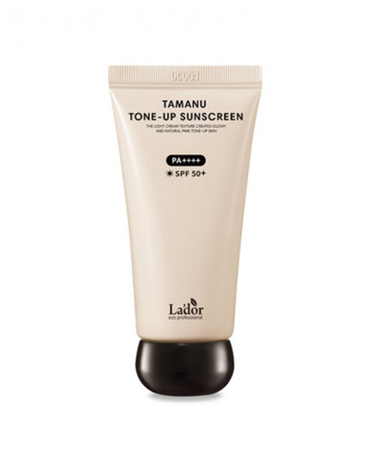 LA'DOR TAMANU TONE-UP SUNSCREEN Тонирующий солнцезащитный крем с маслом Таману 50мл