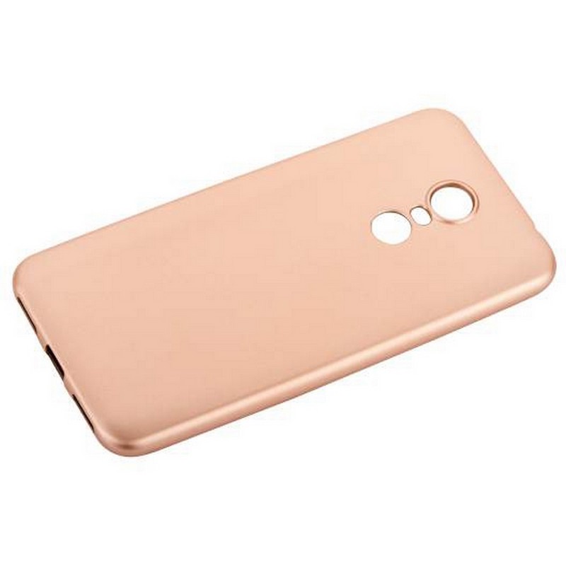 Чехол-накладка силиконовый J-case Delicate Series Matt 0.5mm для Xiaomi Redmi 5 Plus (5.7") Розовое золото