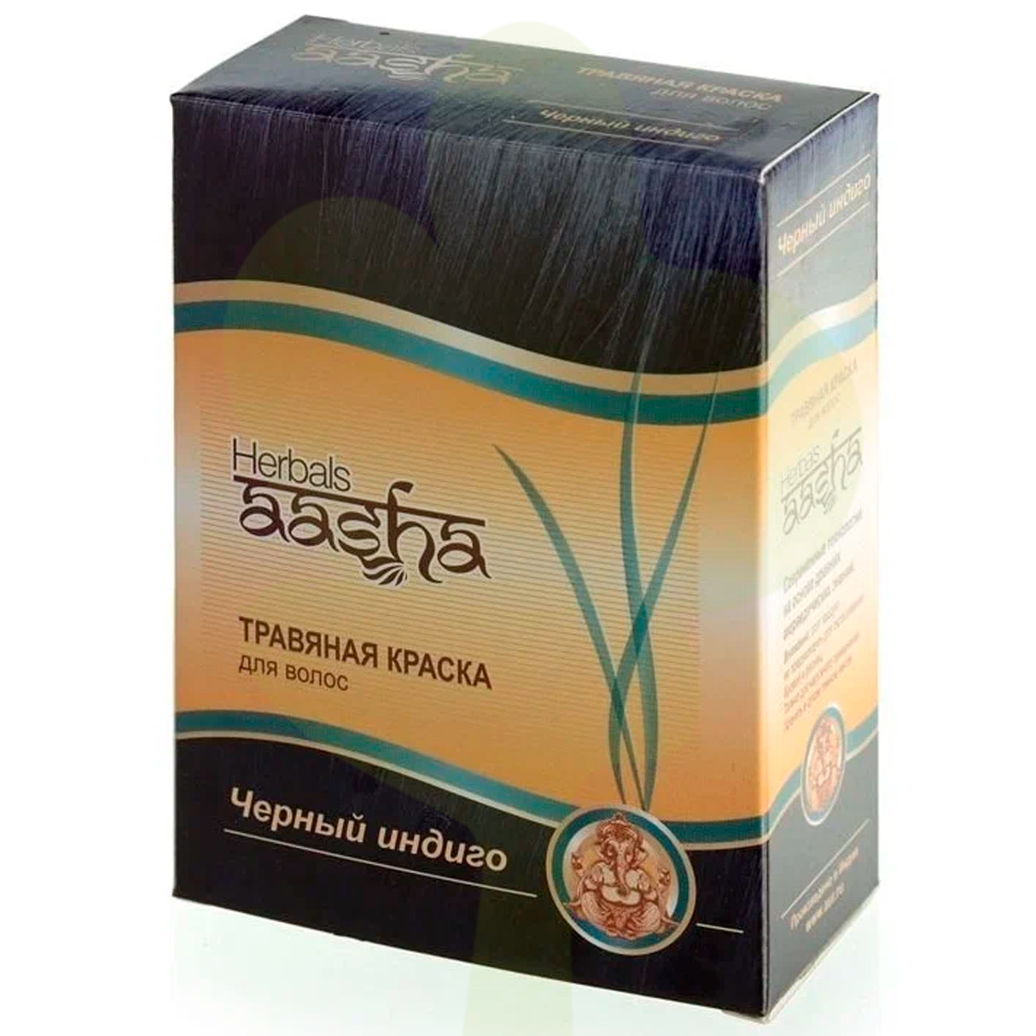 Травяная краска для волос "Черный индиго" Aasha Herbals 60 г