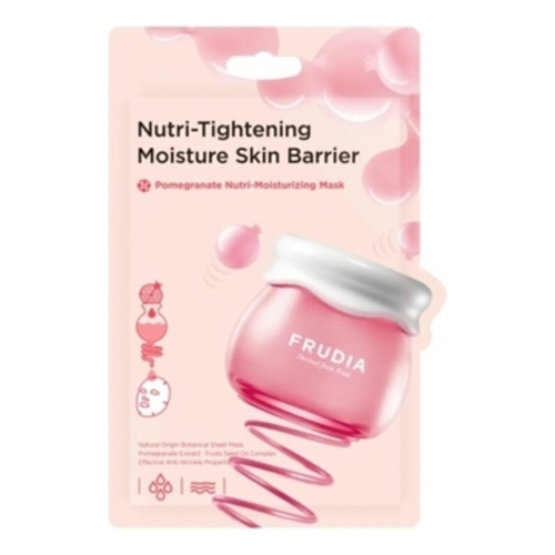 Frudia Маска тканевая для лица с гранатом - Pomegranate nutri-moisturizing mask, 20мл