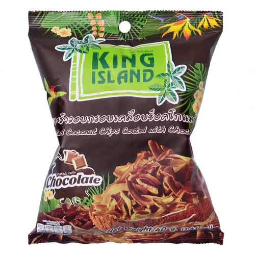 Кокосовые чипсы с шоколадом King Island 40 г