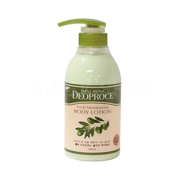 DEOPROCE WELL-BEING FRESH MOISTURIZING OLIVE BODY LOTION Увлажняющий лосьон для тела с экстрактом оливы