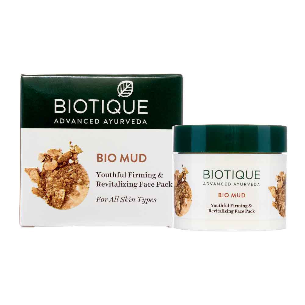 Глиняная маска для лица (BIO MUD YOUTHFUL FIRMING & REVITALIZING FACE PACK) Biotique | Биотик 75г