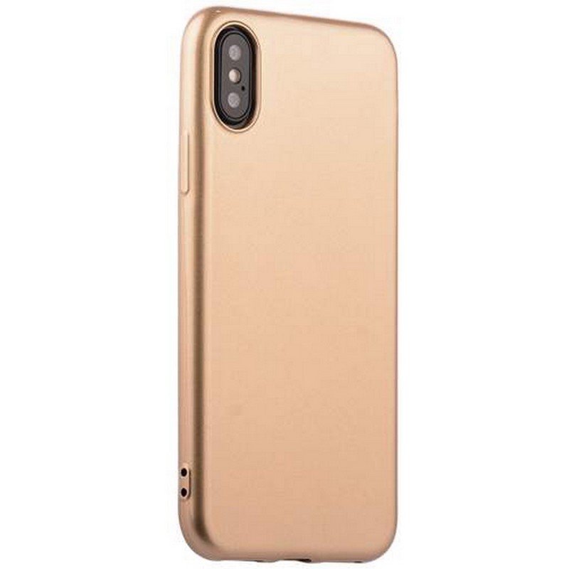 Чехол-накладка силиконовый J-case Shiny Glazed Series 0.5mm для iPhone XS/ X (5.8") Jet Gold Золотистый