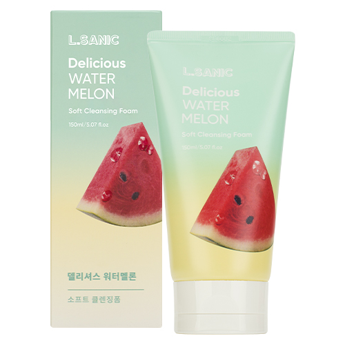 L.Sanic Delicious Watermelon Soft Cleansing Foam Очищающая пенка для умывания с экстрактом арбуза 150мл