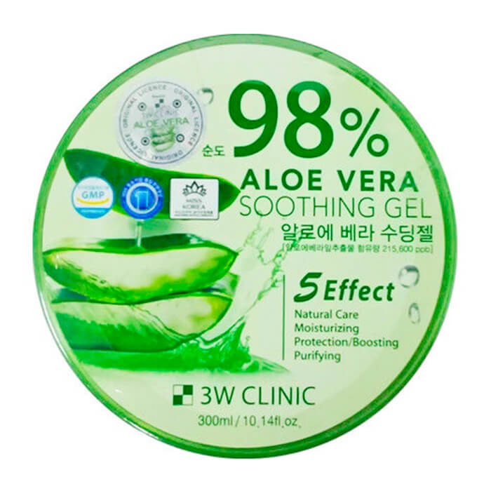 3W CLINIC 98% Aloe Vera Soothing Gel Универсальный увлажняющий гель с алоэ вера