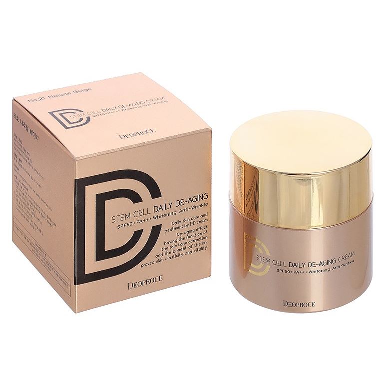 Дд крем. Deoproce Stem Cell Daily de-Aging Cream. ДД крем для лица корейский.