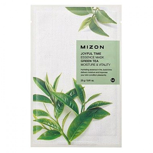 MIZON Joyful Time Essence Mask Green Tea Тканевая маска для лица с экстрактом зелёного чая