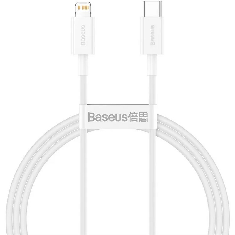 USB дата-кабель Baseus Superior Series Fast Charging Data Cable Type-C - Lightning 20W (CATLYS-A02) 1.0м Белый