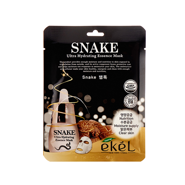 EKEL Snake Ultra Hydrating Essence Mask Тканевая маска для лица с пептидом змеиного яда