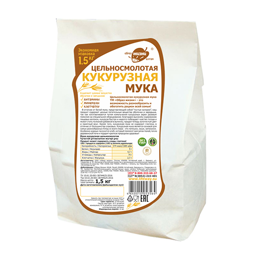 Мука кукурузная Образ жизни 1500 г